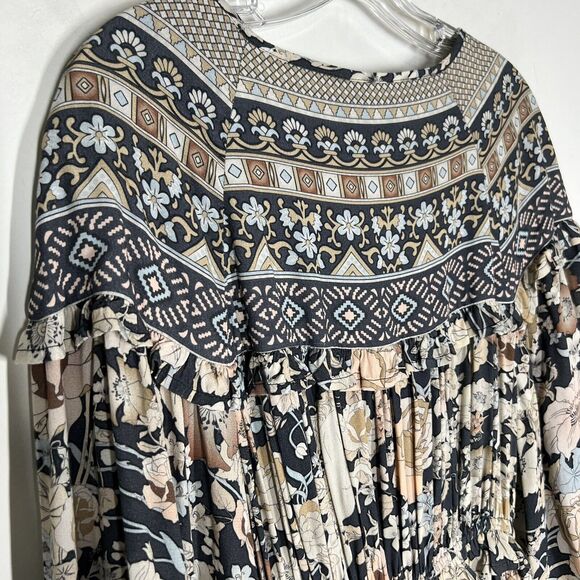 Spell and The Gypsy Sz XS Amethyst Playdress Floral Long Sleeve in Nightfall - Picture 8 of 14